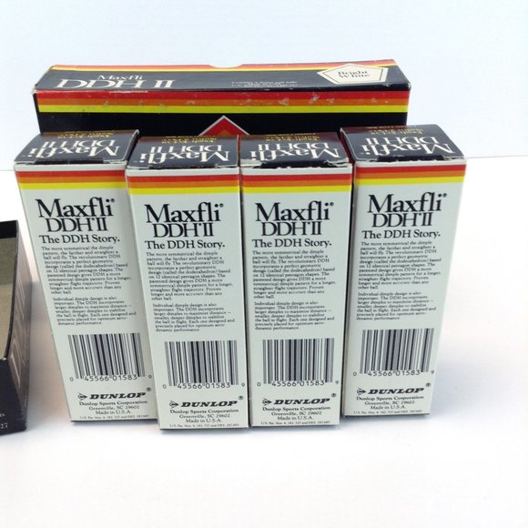 Dunlop Maxfli DDH II Tough To Cut Surlyn Bright White Box of 12 Golf Balls - Picture 5 of 13